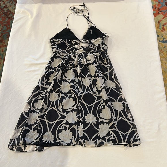 Original Milly New‎ York  Black White Floral Halter Minj Sheath dress size 4 EUC - Picture 5 of 5